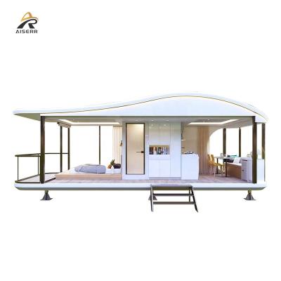 China Modern OEM Factory Steel Structure Modular House Container Home Kits Tiny House On Wheels Movable for sale