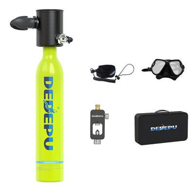 China DEDEPU 0.5L single cylinder portable black full tank diving and swimming diving equipment set shape manufacturers china for sale