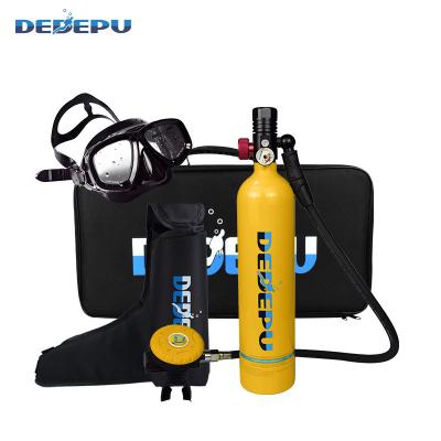 China DEDEPU 1L Sport Scuba Diving Cylinder Underwater Oxygen Tank Set Breath Dive Respirator Snorkeling Underwater Sport Diving Equipment for sale