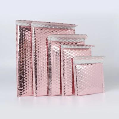 China Aluminum Packaging Bags Rose Gold Padded Envelopes 160GMS-220GMS for sale