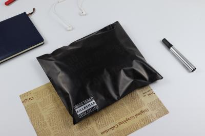 China Custom Printed Biodegradable Self Sealing Courier Bags In Black for sale