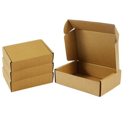 China Brown Three Layer Corrugated Aircraft Box Size Color Logo Customized Manufacturers Direct Sales for sale