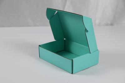 China Customizable Mint Green Corrugated Extra Hard Airplane Box Clothing Packaging for sale