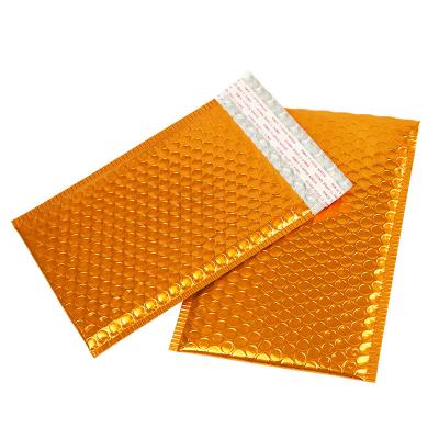 China Orange Aluminized Film Bubble Bags Customizable Sparkle Offset Printed Shockproof for sale