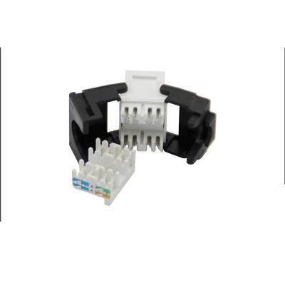 China Structure Cabling System FACTORY Crown Jack Rj 45 Cat5e Rj11 Cat3 6p6c Female Trapezoidal Modular Connector for sale