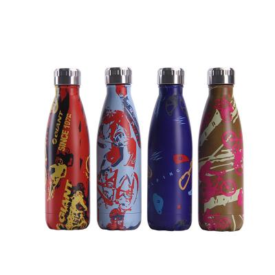 China Viable Most Popular Outdoor Shipping Thermos Cola Shaped 304 Stainless Steel Water Bottle With Custom Logo for sale