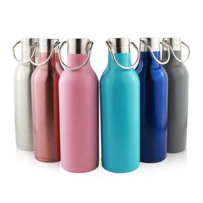 China Large Capacity Sustainable Customized Double Layer Vacuum Stainless Steel Heat Insulation Sports Water Bottle for sale