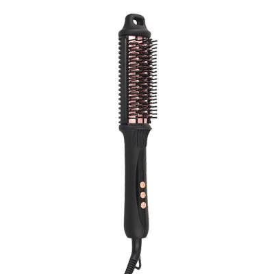 China 100% Car Tourmaline Heating Plate Heating LED Digital Display Ceramic Stable Hair Brush with Hair Straightener PTC Heater for sale