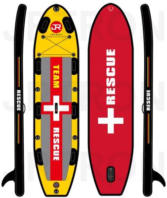 China 2021 Jrtron Unisex Team Rescue 10' 5 Layers Double All Inflatable Round Dot SUP Rack Drop Up Paddle Boards ISUP Surfboards for sale