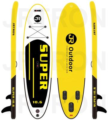 China Jrtron 2021 Unisex 10' Super 6 Double Layers All Inflatable Round Dot SUP Rack Drop Up Paddle Boards ISUP Surfboards for sale