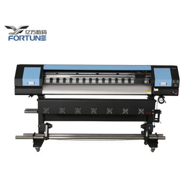 China Advertising Fortune 1.6m Large Format Eco Printer With DX7 XP600 I3200 Indoor Outdoor Solvent Head For Printing Machinery For Graphic Design for sale