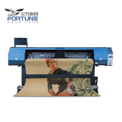 China Fortune 1.6m Advertising Bamboo Weave For Wall Paper Indoor Outdoor Digital Canvas Printer Latex Machine Printing With XP600 DX5 DX7 Printhead for sale