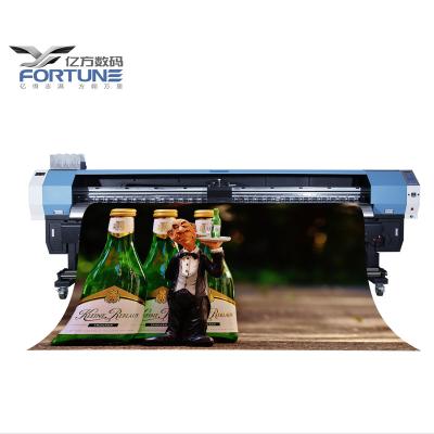 China Bill Printer Fortune 3.2m Flex Banner Printing Machine Double Dx5 Print Head 10 Feet Eco Solvent Printer for sale