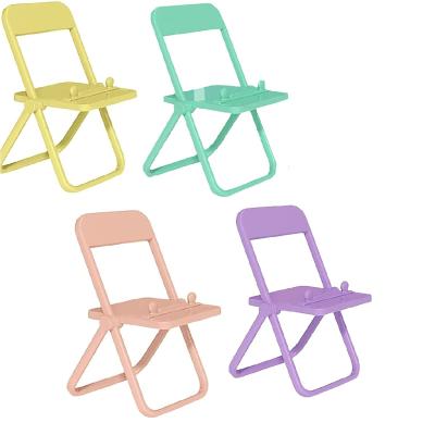 China 2022 New Products Foldable ABS Color Mini Chair Adjustable Phone Holder Cute Stand for sale