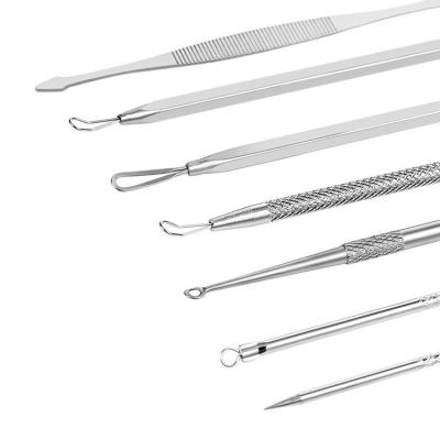 China 7pcs/set Beauty Acne Needle Stainless Steel Pimple Pimple Tool Blackhead Remover Extractor Tool Kit With Box for sale