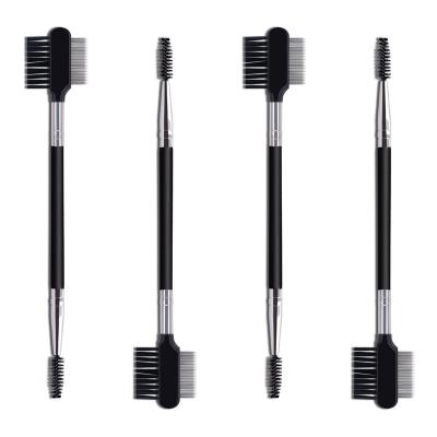 China Needle Eyebrow Steel Comb Shape Needles Eyebrow Eyelash Extension Brush Professional Metal Steel Comb Beauty Cosmetic Makeup Tool for sale