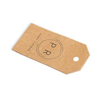 China Custom Viable Factory Kraft Paper Tags With Logo Swing Tag Printing Garment Jewelry Paper Hang Tags for sale