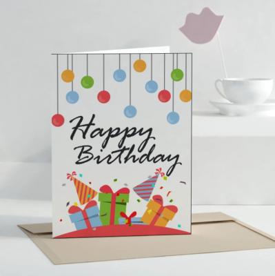 China Customizable Cards Paper Factory Happy Birthday Greeting Cards OEM Customized Art Thanks Giving Gift Card for sale