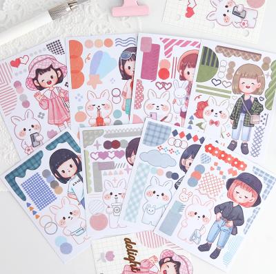 China Waterproof Custom Printing Paper Label Sheets Logo Adhesive Kiss Cut Stickers for sale