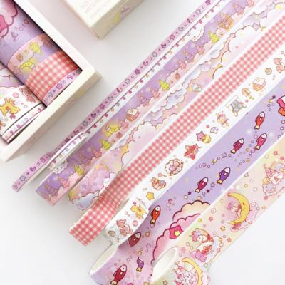 China Custom Colorful Waterproof Washi Tape Supplier Printed Waterproof Self Adhesive Paper Tape for sale