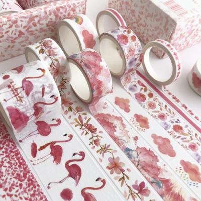 China Custom Colorful Waterproof Washi Tape Supplier Printed Waterproof Self Adhesive Paper Tape for sale