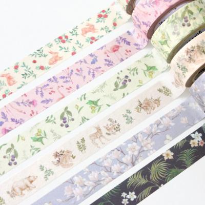 China Waterproof Custom Design Printing Colorful Holographic Scrapbook Washi Tape To DIY for sale