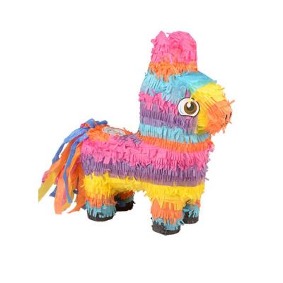 China Pull String Allinthree Wholesale Paper Ball Birthday Horse Party Pull String Animal Pinata for sale