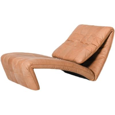 China Adjustable (other) Living room single sofa modern luxury lounge leather adjustable armless lazy recliner chair for sale