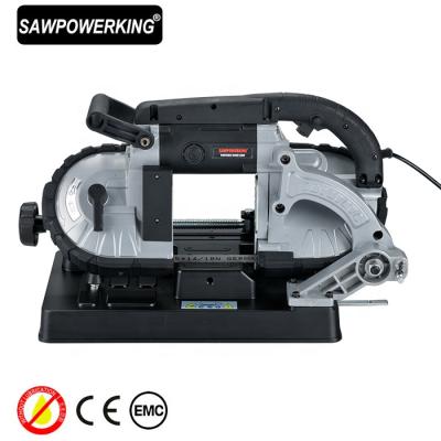 China Metal Cutting / Plastic Cutting / Wood Cutting CE EMC ROHS House Use 4.5in Portable Metal Cutting Strip Saw Machine for sale