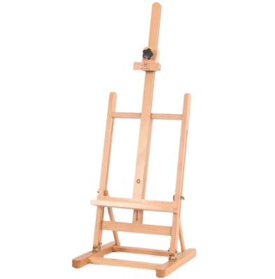 China 2021 Professional Easel Medium Wooden Table Top H-frame Studio Adjustable Painting Easel With Rubber Feet for sale