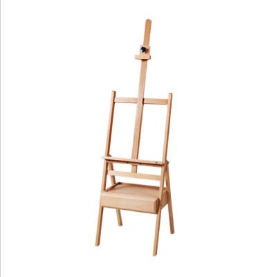 China 2021 NEW Professional Extra Large Studio Easel H-Frame Wooden Painting Easel With One Artist Storage Drawer for sale