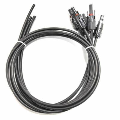 중국 30A Connector Rating Solar Power Extension Cable 20Ft With Solar PV Connector 판매용