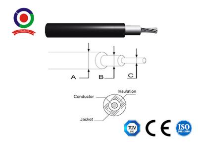 Cina IL CA IL TUV 2pfg1169 di 6mm2 1000V ha certificato il cavo solare XLPE di CC di PV isolato doppio in vendita