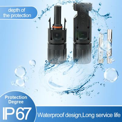 China IP67 waterdicht de Schakelaars Mannelijk/Vrouwelijk 1 Paar van de Zonnepaneelkabel Te koop