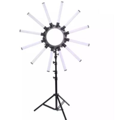 China New 36-Inch PORTABLE Digital Display 12-Arm Ring Light Led Light Arm Photography Fill Light for sale