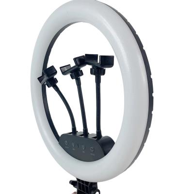 China 14 Inch PORTABLE With Professional Selfie Ring Fill Light 3 Camera Bracket Photography Video Fill Light for sale