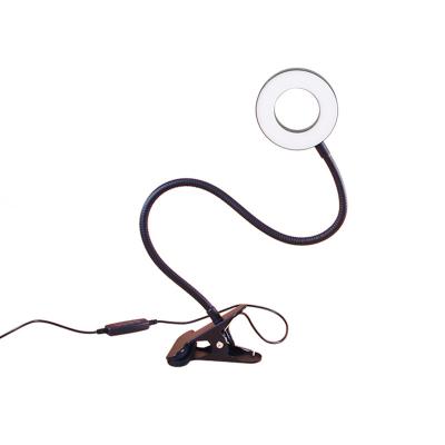 Chine PORTABLE Hot Selling Photography 12w Ring Fill Light Hose Retractable Clip Desk Light à vendre