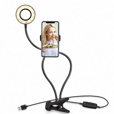 China PORTABLE New 3.5Inch Ring Hose Clip Single Headlight Fill Light with Phone Clip and Mic Clip en venta