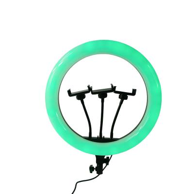 중국 14 Inch RGB Emission Fill Light PORTABLE Portable Foldable Rechargeable Selfie Ring Light Mobile Phone Live Equipment 판매용