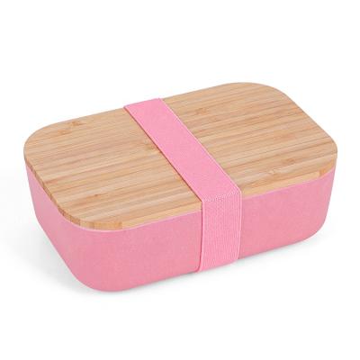 China Freshness Preservation Bamboo Lunch Box Cutlery Premium Bamboo Bento Box Food Grade for sale