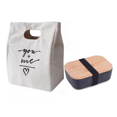 China Packing Lunch Box New Fashion Cotton Lunch Bags Eco Friendly Lunch Bags Reusable Lunch Bags For Ladies for sale