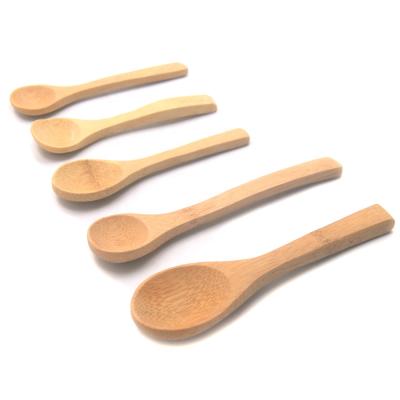 China Small Mini Serving Spoon Factory Sustainable Bamboo Spoon Cheap Price Coffee Spoon for sale