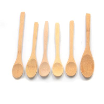 China Zero Sustainable Waste Bamboo Spoon Wooden Cutlery for sale