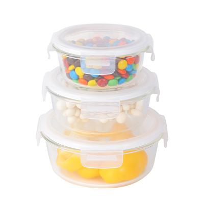 China Eco-Friendly Glass Storage Bento Lunch Box Food Freshness Preservation Meal Glass Food Container With Lid for sale