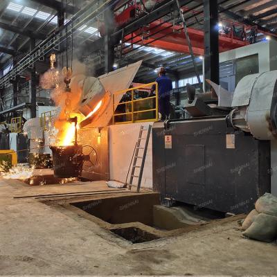 China Factory 150kg-20Ton Industrial Aluminum Iron Copper Scrap Metal Rebar Steel Product Induction Melting Furnace for sale