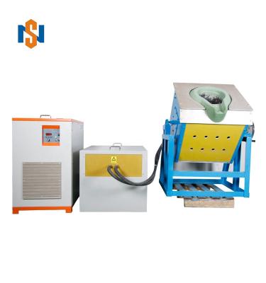 China Industrial Plant Small 45KW Metal Melting Furnace For Steel Scrap Copper Brass Te koop