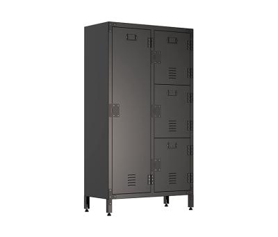 China (Height)Adjustable Metal Cabinets With Doors And Shelves 4 Door Style Steel Storage Industrial Metal Storage Cabinet For Home Office for sale