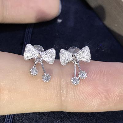 China Dropshipping Genuine BOHEMIA Stud Earring For Women Needle S925 Pure Diamond Style Jewelry Bizuteria Wedding Gemstone for sale