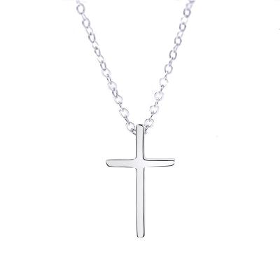 China Factory Wholesale 2022 Hot Selling 925 Sterling Silver 925 New Style Fashionable Pendant Cross Cross Necklace Women In Stock HOYON for sale