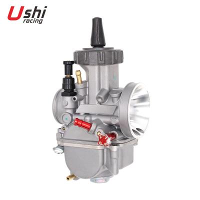 China Carburetor USHI RACING Original PWK KR150 ROUND 28mm 30mm 32mm 34mm Motorcycle Racing Engine Parts For KEIHIN ACTIVA for sale